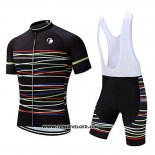 2019 Maillot Ciclismo Coconut Ropamo Noir Manches Courtes et Cuissard