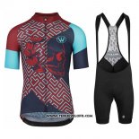 2020 Maillot Ciclismo Assos Fastlane Wyndymilla Rouge Bleu Manches Courtes et Cuissard