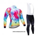 2020 Maillot Ciclismo Northwave Rouge Jaune Blanc Manches Longues et Cuissard