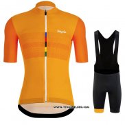 2020 Maillot Ciclismo Rapha Orange Manches Courtes et Cuissard