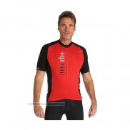 2021 Maillot Cyclisme RH+ Rouge Manches Courtes et Cuissard