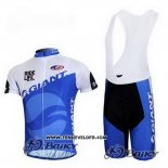 2011 Maillot Ciclismo Giant Bleu et Blanc Manches Courtes et Cuissard