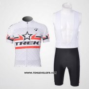 2011 Maillot Ciclismo Trek Blanc Manches Courtes et Cuissard