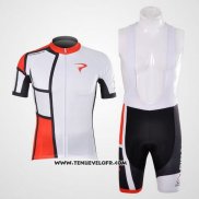 2012 Maillot Ciclismo Pinarello Rouge et Blanc Manches Courtes et Cuissard