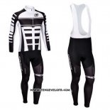 2013 Maillot Ciclismo Assos Blanc et Noir Manches Longues et Cuissard