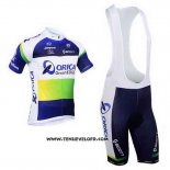 2013 Maillot Ciclismo Orica GreenEDGE Bleu Manches Courtes et Cuissard