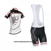 2014 Maillot Ciclismo Castelli Noir et Gris Manches Courtes et Cuissard