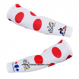 2015 Tour DE France Manchettes Ciclismo Blanc et Rouge