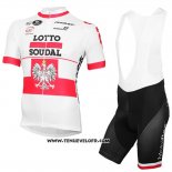 2016 Maillot Ciclismo Lotto Soudal Champion Pologne Manches Courtes et Cuissard