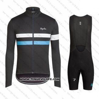 2016 Maillot Ciclismo Rapha Noir et Blanc Manches Courtes et Cuissard