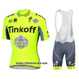 2016 Maillot Ciclismo Tinkoff Jaune Manches Courtes et Cuissard