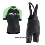 2017 Maillot Ciclismo Femme Orbea Noir et Vert Manches Courtes et Cuissard