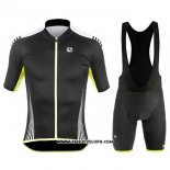 2017 Maillot Ciclismo Giordana Sahara Noir Manches Courtes et Cuissard