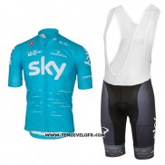 2017 Maillot Ciclismo Sky Azur Manches Courtes et Cuissard