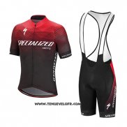 2018 Maillot Ciclismo Specialized Rouge Noir Blanc Manches Courtes et Cuissard(1)