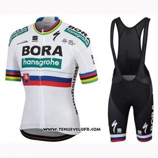 2019 Maillot Ciclismo Bora Champion Slovaquie Manches Courtes et Cuissard