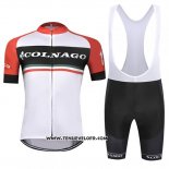 2019 Maillot Ciclismo Colnago Blanc Rouge Manches Courtes et Cuissard