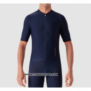 2019 Maillot Ciclismo La Passione Bleu Blanc Manches Courtes et Cuissard