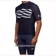 2019 Maillot Ciclismo MAAP Flag Noir Blanc Noir Manches Courtes et Cuissard