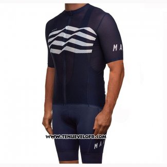 2019 Maillot Ciclismo MAAP Flag Noir Blanc Noir Manches Courtes et Cuissard