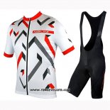 2019 Maillot Ciclismo Nalini Descesa 2.0 Blanc Rouge Manches Courtes et Cuissard