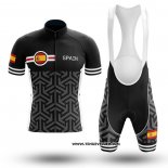 2020 Maillot Ciclismo Champion Espagne Noir Manches Courtes et Cuissard