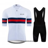 2020 Maillot Ciclismo NDLSS Blanc Manches Courtes et Cuissard