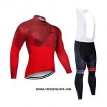 2020 Maillot Ciclismo Northwave Rouge Manches Longues et Cuissard