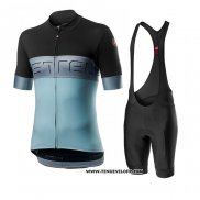 2020 Maillot Cyclisme Castelli Bleu Manches Courtes et Cuissard(1)