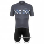 2020 Maillot Cyclisme De Marchi Gris Manches Courtes et Cuissard