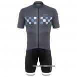 2020 Maillot Cyclisme De Marchi Gris Manches Courtes et Cuissard