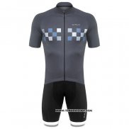 2020 Maillot Cyclisme De Marchi Gris Manches Courtes et Cuissard