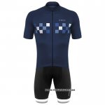 2020 Maillot Cyclisme De Marchi Profond Bleu Manches Courtes et Cuissard