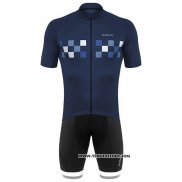 2020 Maillot Cyclisme De Marchi Profond Bleu Manches Courtes et Cuissard