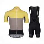 2021 Maillot Cyclisme POC Jaune Manches Courtes et Cuissard