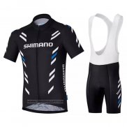 2021 Maillot Cyclisme Shimano Noir Manches Courtes et Cuissard