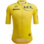 2023 Maillot Cyclisme Tour De France Jaune Manches Courtes