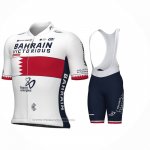 2024 Maillot Cyclisme Bahrein Champion Bahrain Victorious Blanc Rouge Manches Courtes Et Cuissard 2024 Maillot Cyclisme Bahrein Champion Bahrain Victorious Blanc Rouge Manches Courtes Et Cuissard