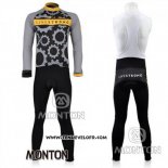 2010 Maillot Ciclismo Livestrong Gris Manches Longues et Cuissard