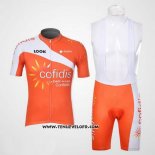 2012 Maillot Ciclismo Cofidis Orange Manches Courtes et Cuissard