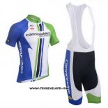 2013 Maillot Ciclismo Cannondale Champion Bleu Manches Courtes et Cuissard