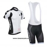 2014 Maillot Ciclismo Assos Blanc et Noir Manches Courtes et Cuissard