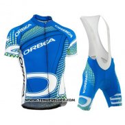 2015 Maillot Ciclismo Orbea Azur et Noir Manches Courtes et Cuissard