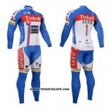 2015 Maillot Ciclismo Tinkoff Saxo Bank Champion Slovaquie Manches Longues et Cuissard
