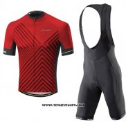 2017 Maillot Ciclismo Altura Peloton Rouge Manches Courtes et Cuissard