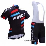 2017 Maillot Ciclismo Felt Noir Manches Courtes et Cuissard