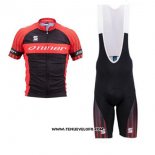 2017 Maillot Ciclismo Niner Rouge Manches Courtes et Cuissard