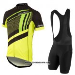 2017 Maillot Ciclismo Pearl Izumi Jaune Manches Courtes et Cuissard