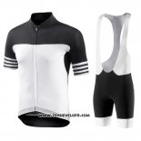 2018 Maillot Ciclismo Bianchi Noir et Blanc Manches Courtes et Cuissard