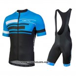 2018 Maillot Ciclismo Nalini Fatica Bleu Manches Courtes et Cuissard